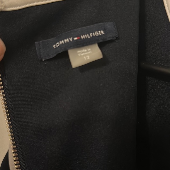 Navy Tommy Hilfiger Dress with ruffle sleeve detail - Picture 4 of 4